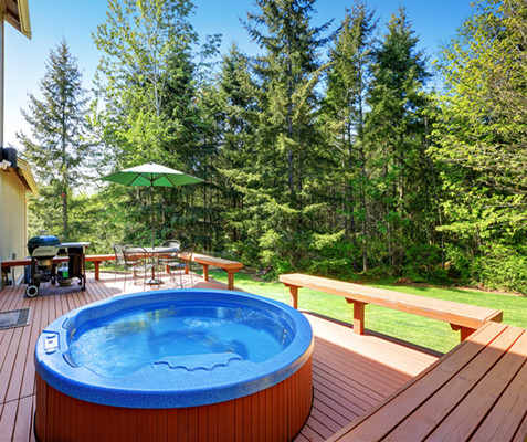 PVC Hot tub decking